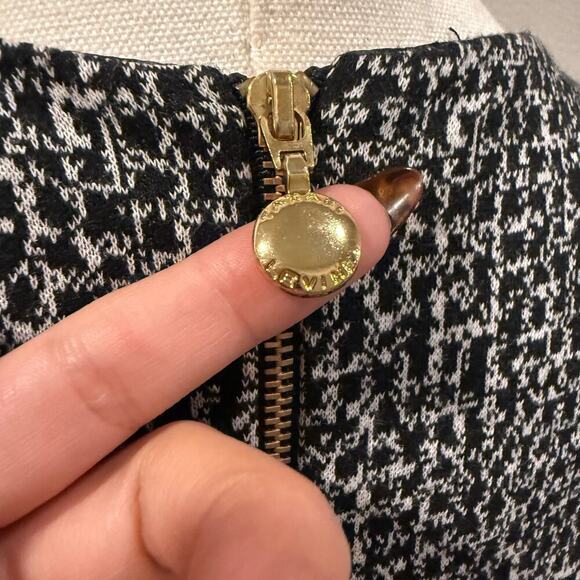 Tahari Arthur S Levine Black White Sheath Dress Pockets 8 Office Career Elegant - Picture 4 of 8